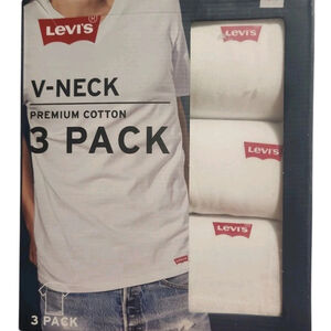 LEVI’S V-Neck Premium Cotton 3 Pack Men’s M